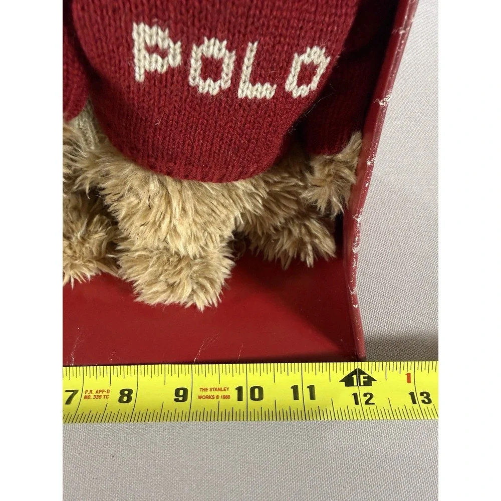 VTG 2002 Ralph Lauren POLO Plush The Bears That Care Red White Blue Sweaters